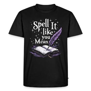 Je suis presque sûr que j’aurai un - T-shirt Premium bio Homme - noir - Devant - Nico (187cm)