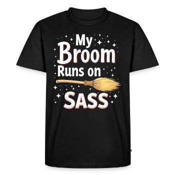 Je suis presque sûr que j’aurai un - T-shirt Premium bio Homme - noir - Devant - Nico (187cm)
