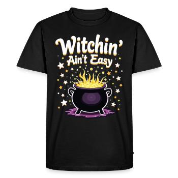 Je suis presque sûr que j’aurai un - T-shirt Premium bio Homme - noir - Devant - Nico (187cm)