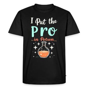 Je suis presque sûr que j’aurai un - T-shirt Premium bio Homme - noir - Devant - Nico (187cm)