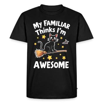 Je suis presque sûr que j’aurai un - T-shirt Premium bio Homme - noir - Devant - Nico (187cm)
