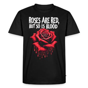Grunge Saint-Valentin Sombre Romance Amour énervé - T-shirt Premium bio Homme - noir - Devant - Nico (187cm)
