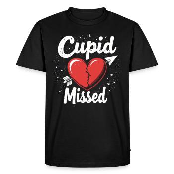 Grunge Saint-Valentin Sombre Romance Amour énervé - T-shirt Premium bio Homme - noir - Devant - Nico (187cm)