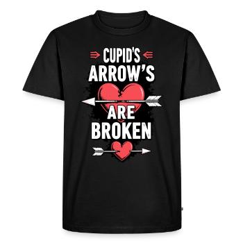 Grunge Saint-Valentin Sombre Romance Amour énervé - T-shirt Premium bio Homme - noir - Devant - Nico (187cm)
