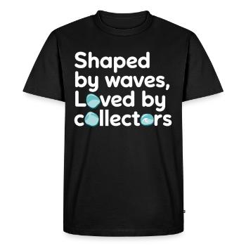Les chasseurs de verre de mer collectionnent les trésors marins - T-shirt Premium bio Homme - noir - Devant - Nico (187cm)