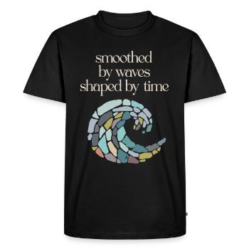 Les chasseurs de verre de mer collectionnent les trésors marins - T-shirt Premium bio Homme - noir - Devant - Nico (187cm)