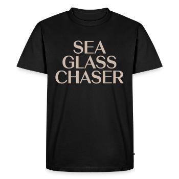 Sea Glass Hunters Collect Marine Treasures - Men's Premium Organic T-Shirt - black - Front - Nico (187cm)