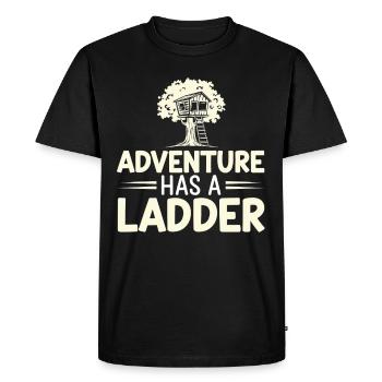Constructeur de cabanes dans les arbres Construction de cabane dans les arbres - T-shirt Premium bio Homme - noir - Devant - Nico (187cm)