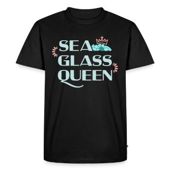 Sea Glass Hunters Collect Marine Treasures - Men's Premium Organic T-Shirt - black - Front - Nico (187cm)