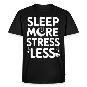 Sleep Hygiene Enthusiasts, Restful Nights, - Men's Premium Organic T-Shirt - black - Front - Nico (187cm)