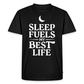 Sleep Hygiene Enthusiasts, Restful Nights, - Men's Premium Organic T-Shirt - black - Front - Nico (187cm)