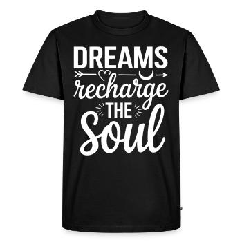 Sleep Hygiene Enthusiasts, Restful Nights, - Men's Premium Organic T-Shirt - black - Front - Nico (187cm)