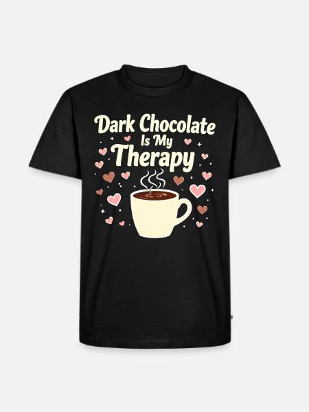 Chocolate enthusiasts, Dark chocolate fans, - Men's Premium Organic T-Shirt - black