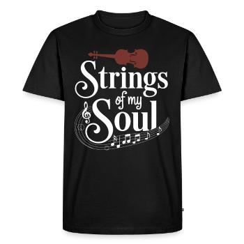 Violonistes, Instrumentistes à cordes, Musique classique - T-shirt Premium bio Homme - noir - Devant - Nico (187cm)