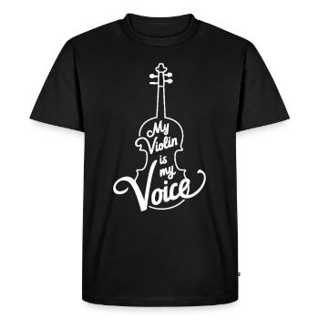 Violonistes, Instrumentistes à cordes, Musique classique - T-shirt Premium bio Homme - noir - Devant - Nico (187cm)