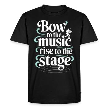 Violonistes, Instrumentistes à cordes, Musique classique - T-shirt Premium bio Homme - noir - Devant - Nico (187cm)