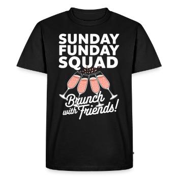 Brunch Culture Bottomless Mimosa Lovers - Men's Premium Organic T-Shirt - black - Front - Nico (187cm)