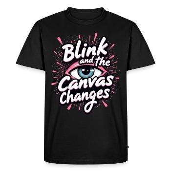 Speed Painting Live Performance Art Quick Creative - Men's Premium Organic T-Shirt - black - Front - Nico (187cm)