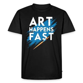 Speed Painting Live Performance Art Quick Creative - Men's Premium Organic T-Shirt - black - Front - Nico (187cm)