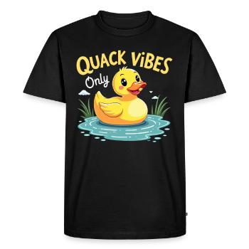 Animaux de la ferme, amateurs de canards, canards de basse-cour - T-shirt Premium bio Homme - noir - Devant - Nico (187cm)