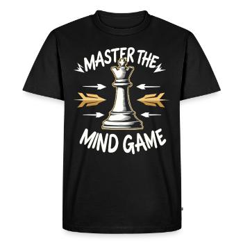 Échecs Tacticiens Stratégie Maîtres Tactique - T-shirt Premium bio Homme - noir - Devant - Nico (187cm)
