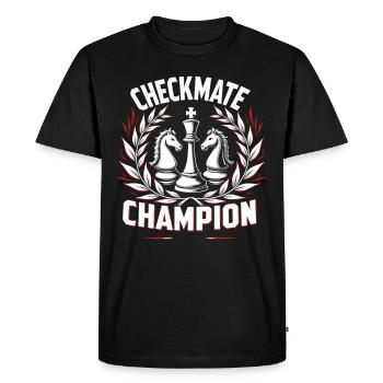 Chess Tacticians Strategy Masters Tactical - Men's Premium Organic T-Shirt - black - Front - Nico (187cm)