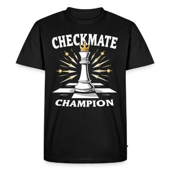 Chess Tacticians Strategy Masters Tactical - Men's Premium Organic T-Shirt - black - Front - Nico (187cm)
