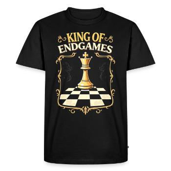 Chess Tacticians Strategy Masters Tactical - Men's Premium Organic T-Shirt - black - Front - Nico (187cm)