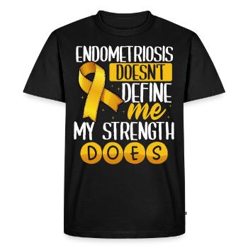 L’endométriose ne me définit pas, mais la mienne - T-shirt Premium bio Homme - noir - Devant - Nico (187cm)