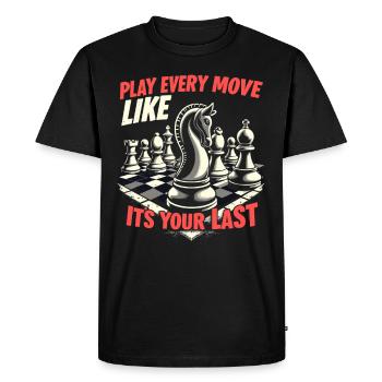Chess Tacticians Strategy Masters Tactical - Men's Premium Organic T-Shirt - black - Front - Nico (187cm)