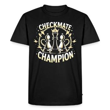 Chess Tacticians Strategy Masters Tactical - Men's Premium Organic T-Shirt - black - Front - Nico (187cm)
