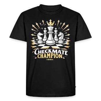 Chess Tacticians Strategy Masters Tactical - Men's Premium Organic T-Shirt - black - Front - Nico (187cm)