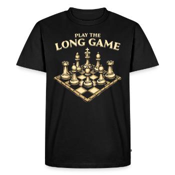 Chess Tacticians Strategy Masters Tactical - Men's Premium Organic T-Shirt - black - Front - Nico (187cm)