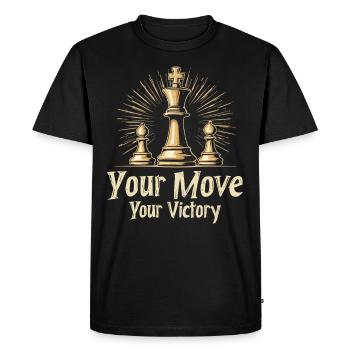 Chess Tacticians Strategy Masters Tactical - Men's Premium Organic T-Shirt - black - Front - Nico (187cm)