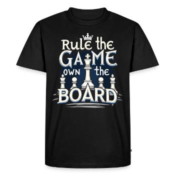 Chess Tacticians Strategy Masters Tactical - Men's Premium Organic T-Shirt - black - Front - Nico (187cm)