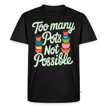 Plant Collector for Houseplant Collectors in the - Men's Premium Organic T-Shirt - black - Front - Nico (187cm)