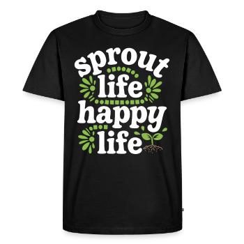 Plant Collector for Houseplant Collectors in the - Men's Premium Organic T-Shirt - black - Front - Nico (187cm)