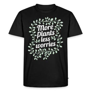 Plant Collector for Houseplant Collectors in the - Men's Premium Organic T-Shirt - black - Front - Nico (187cm)