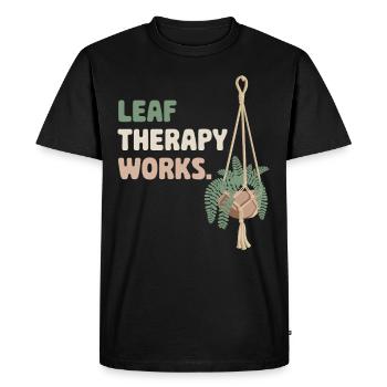 Plant Collector for Houseplant Collectors in the - Men's Premium Organic T-Shirt - black - Front - Nico (187cm)