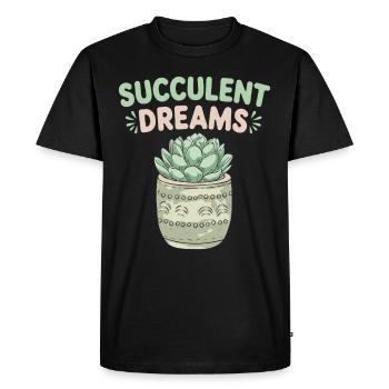 Plant Collector for Houseplant Collectors in the - Men's Premium Organic T-Shirt - black - Front - Nico (187cm)