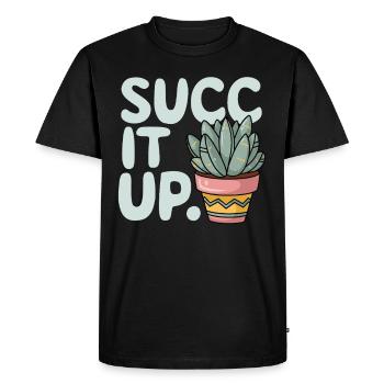Plant Collector for Houseplant Collectors in the - Men's Premium Organic T-Shirt - black - Front - Nico (187cm)