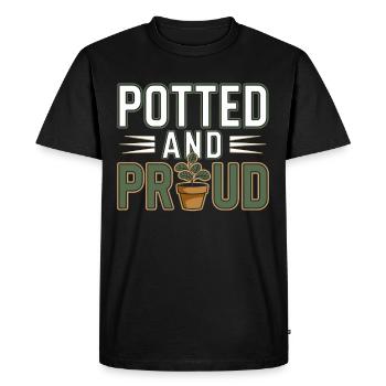 Plant Collector for Houseplant Collectors in the - Men's Premium Organic T-Shirt - black - Front - Nico (187cm)