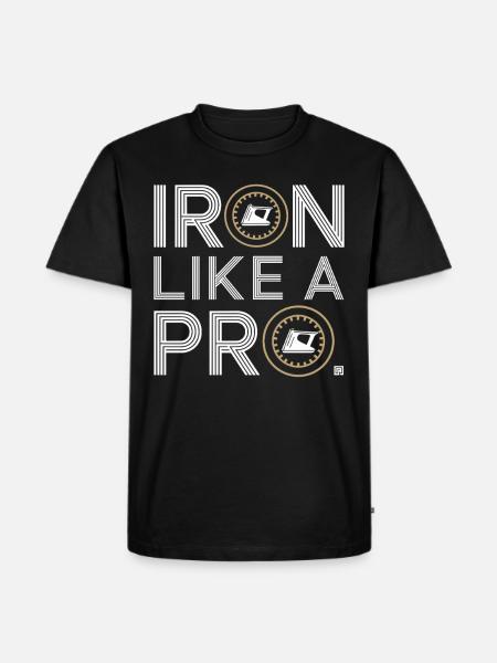 Extreme Ironing Competitive Funny - Men's Premium Organic T-Shirt - black