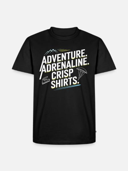Extreme Ironing Competitive Funny - Men's Premium Organic T-Shirt - black