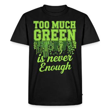 Plant Collector for Houseplant Collectors in the - Men's Premium Organic T-Shirt - black - Front - Nico (187cm)