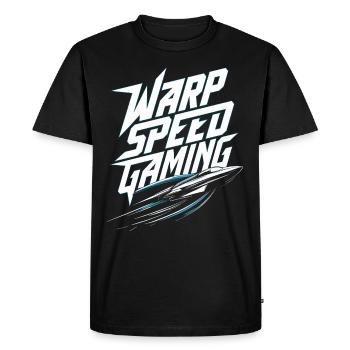 Space-themed players Cosmic Gaming Sci-fi - Men's Premium Organic T-Shirt - black - Front - Nico (187cm)