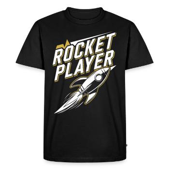Space-themed players Cosmic Gaming Sci-fi - Men's Premium Organic T-Shirt - black - Front - Nico (187cm)