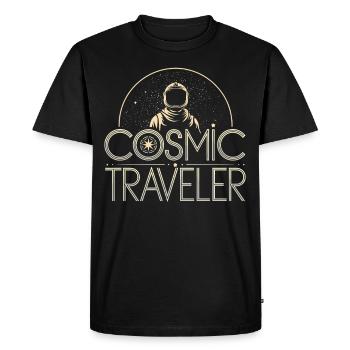 Joueurs sur le thème de l’espace Cosmic Gaming Science-fiction - T-shirt Premium bio Homme - noir - Devant - Nico (187cm)