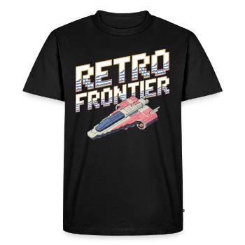 Joueurs sur le thème de l’espace Cosmic Gaming Science-fiction - T-shirt Premium bio Homme - noir - Devant - Nico (187cm)