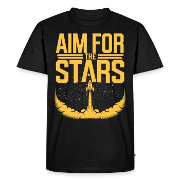 Joueurs sur le thème de l’espace Cosmic Gaming Science-fiction - T-shirt Premium bio Homme - noir - Devant - Nico (187cm)